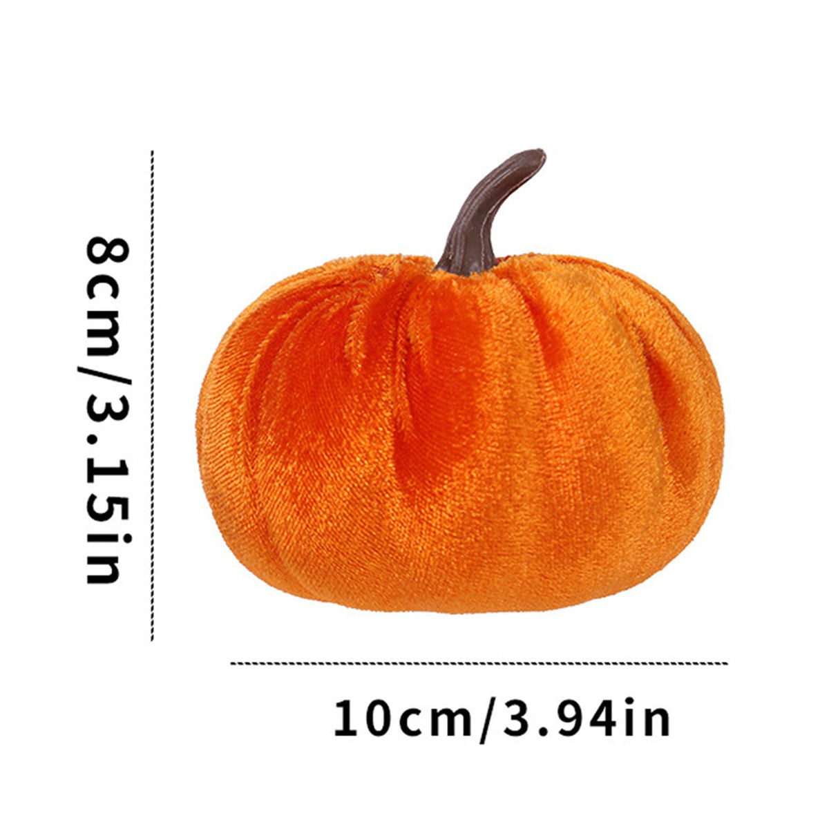 Artificial Pumpkins Decoration, Fake Faux Velvet Foam Fabric Pumpkins Ornaments, Mini Pumpkins Toy Fall Decorative Pumpkin Shaped for Thanksgiving Table Home Decorations（M, Beige） M Beige