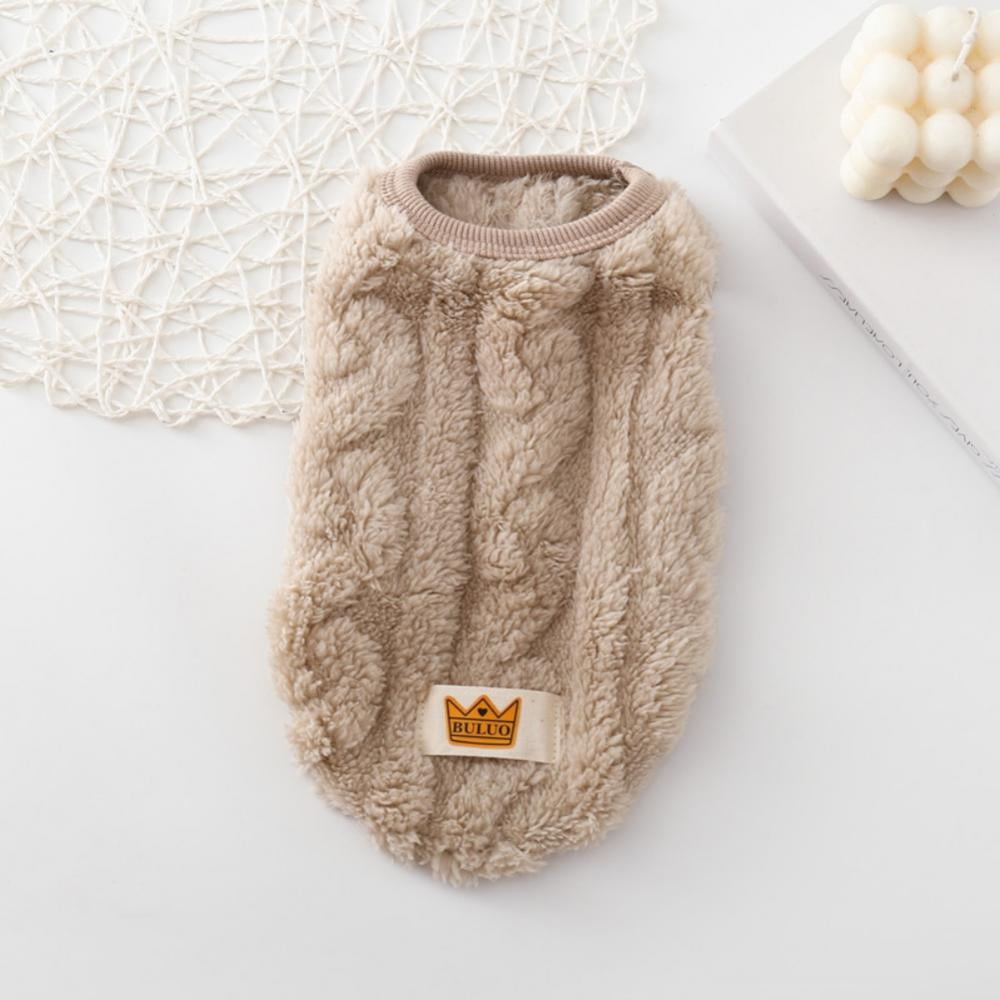 Cat Sweaters Kitty Sweater for Cats Knitwear,Small Dogs Kitten Clothes Male and Female,High Stretch,Soft,Warm Dog Clothes for Small Dog and Cat Winter XS Beige