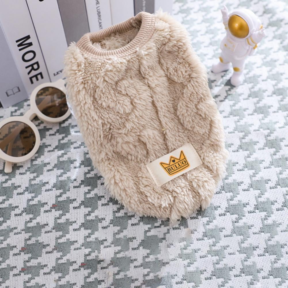 Cat Sweaters Kitty Sweater for Cats Knitwear,Small Dogs Kitten Clothes Male and Female,High Stretch,Soft,Warm Dog Clothes for Small Dog and Cat Winter S Beige