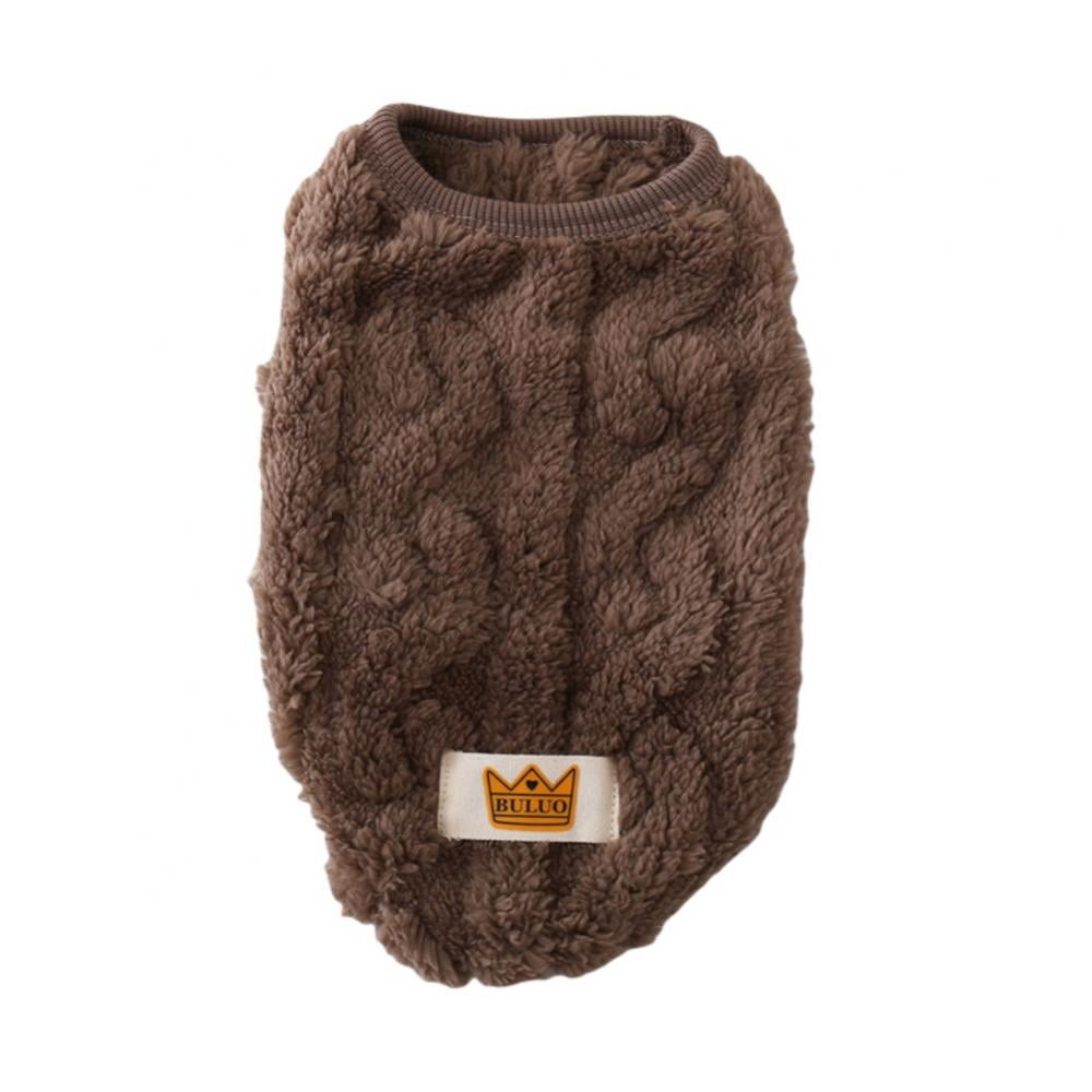 Cat Sweaters Kitty Sweater for Cats Knitwear,Small Dogs Kitten Clothes Male and Female,High Stretch,Soft,Warm Dog Clothes for Small Dog and Cat Winter XS Brown
