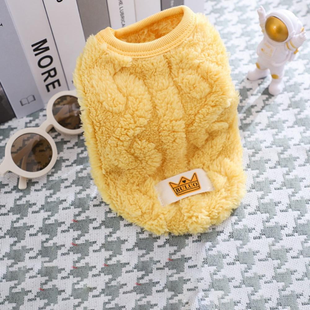 Cat Sweaters Kitty Sweater for Cats Knitwear,Small Dogs Kitten Clothes Male and Female,High Stretch,Soft,Warm Dog Clothes for Small Dog and Cat Winter XL Yellow