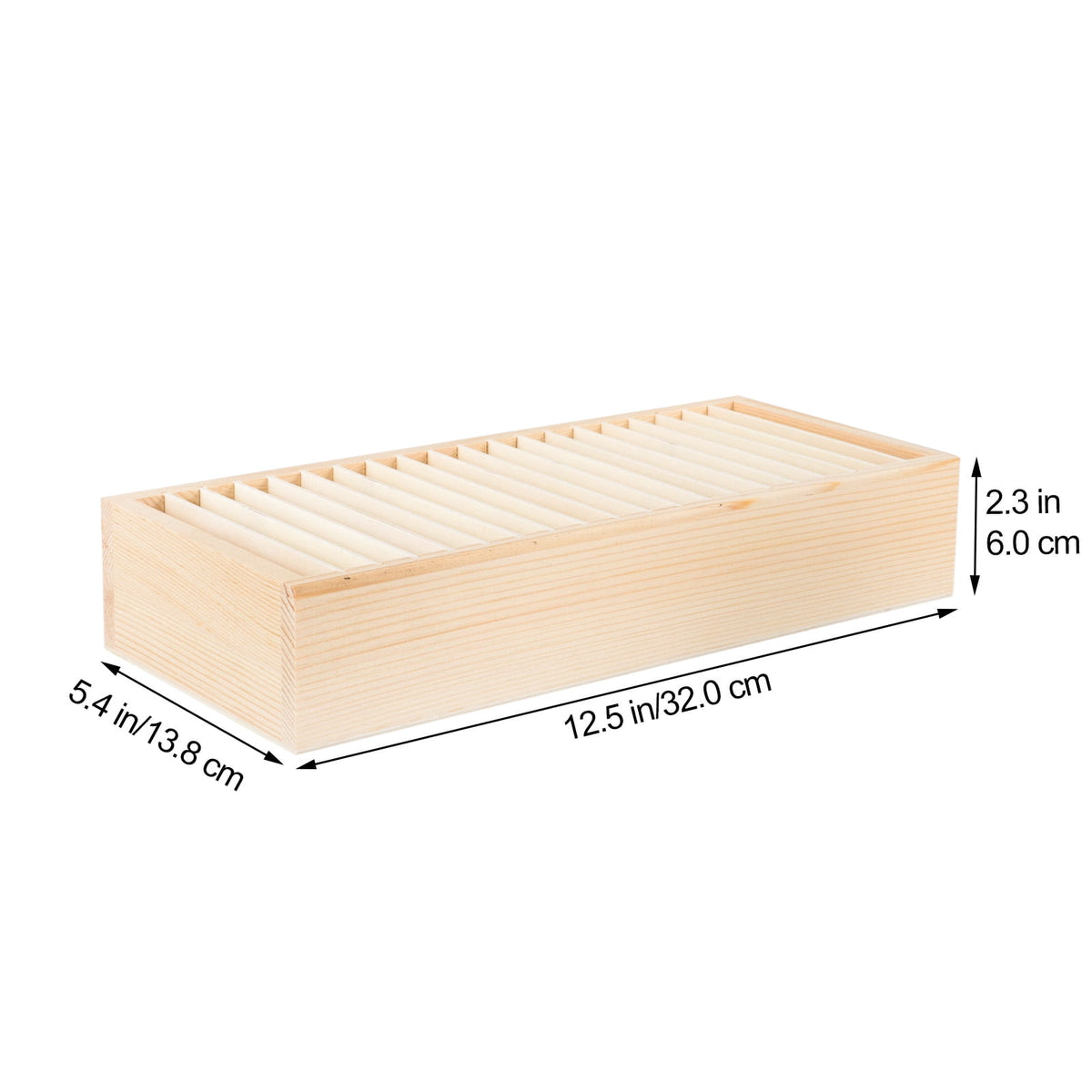Gift Ribbon Storage Holder Wooden Box Flower Wrapping Ribbon Holder Organizer