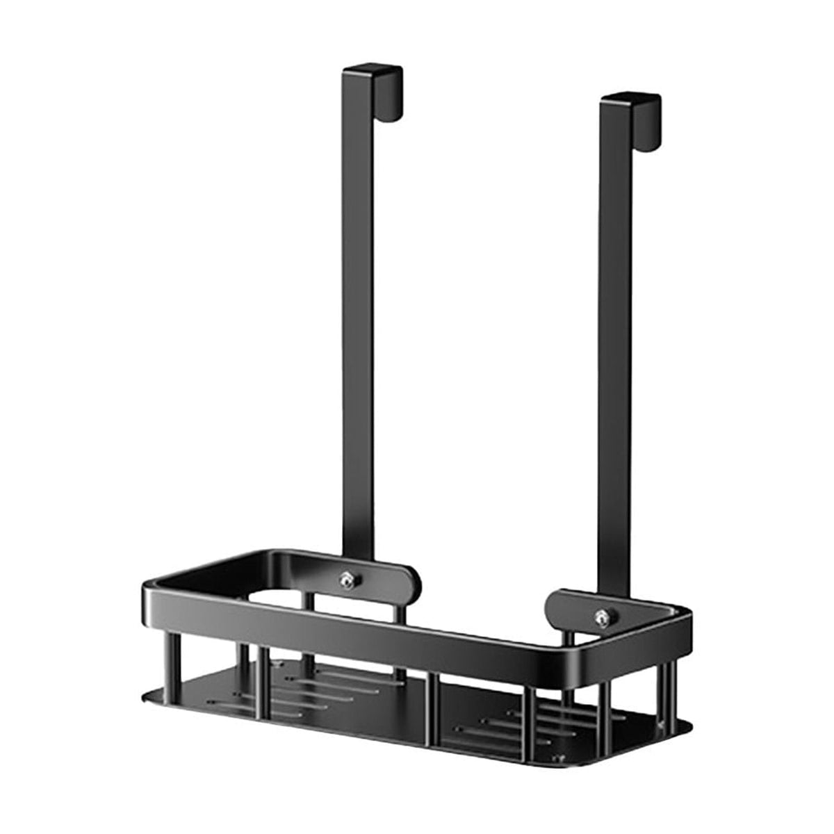 1-Tier Over-the-Door Hanging Shower Caddy - Large Capacity Rust-Proof Bath Organizer, No Drilling Sturdy Shower Shelf & Basket Storage Rack for Bathroom, Space-Saving Design 1-Tier Black