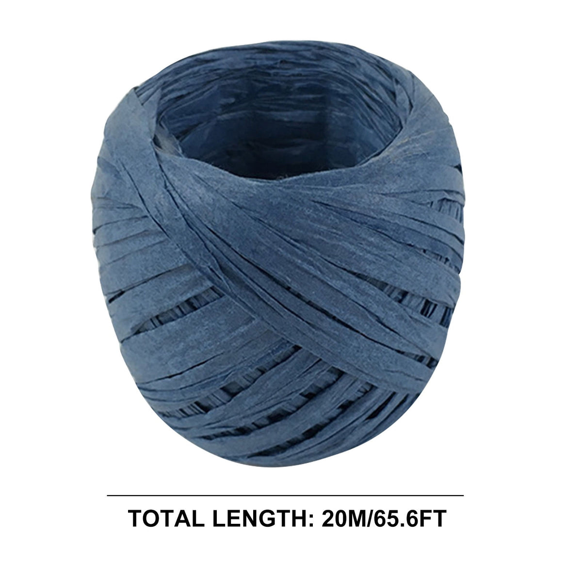 Raffia Ribbon, 787 inches Raffia Ribbon for Gift Wrapping, Raffia Yarn for Crocheting, Raffia Paper Ribbons for Craft, Packing Paper Twine Ribbon 1/5 Inch Width Black