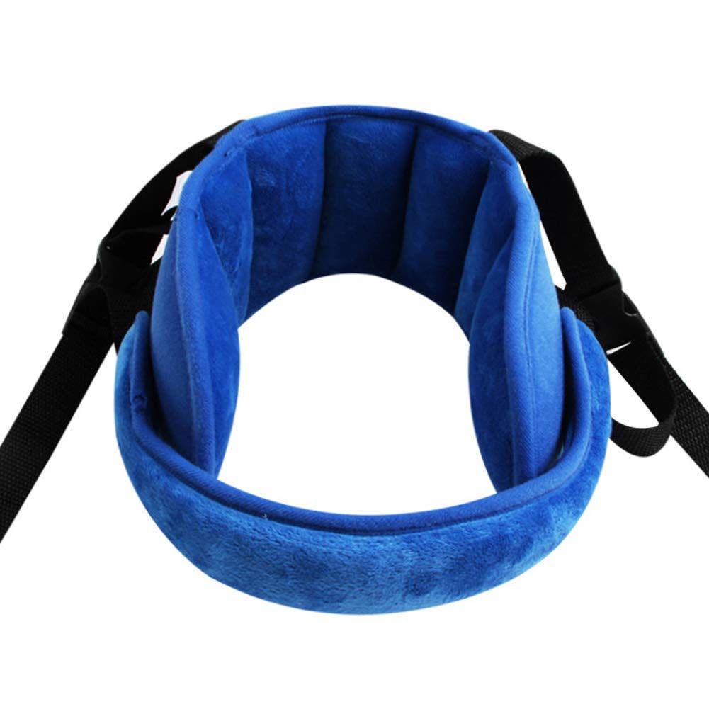 Baby car seat head support, car seat baby stroller baby head support, safety car seat neck pressure reducing head pillow, baby sleeping sling (blue)