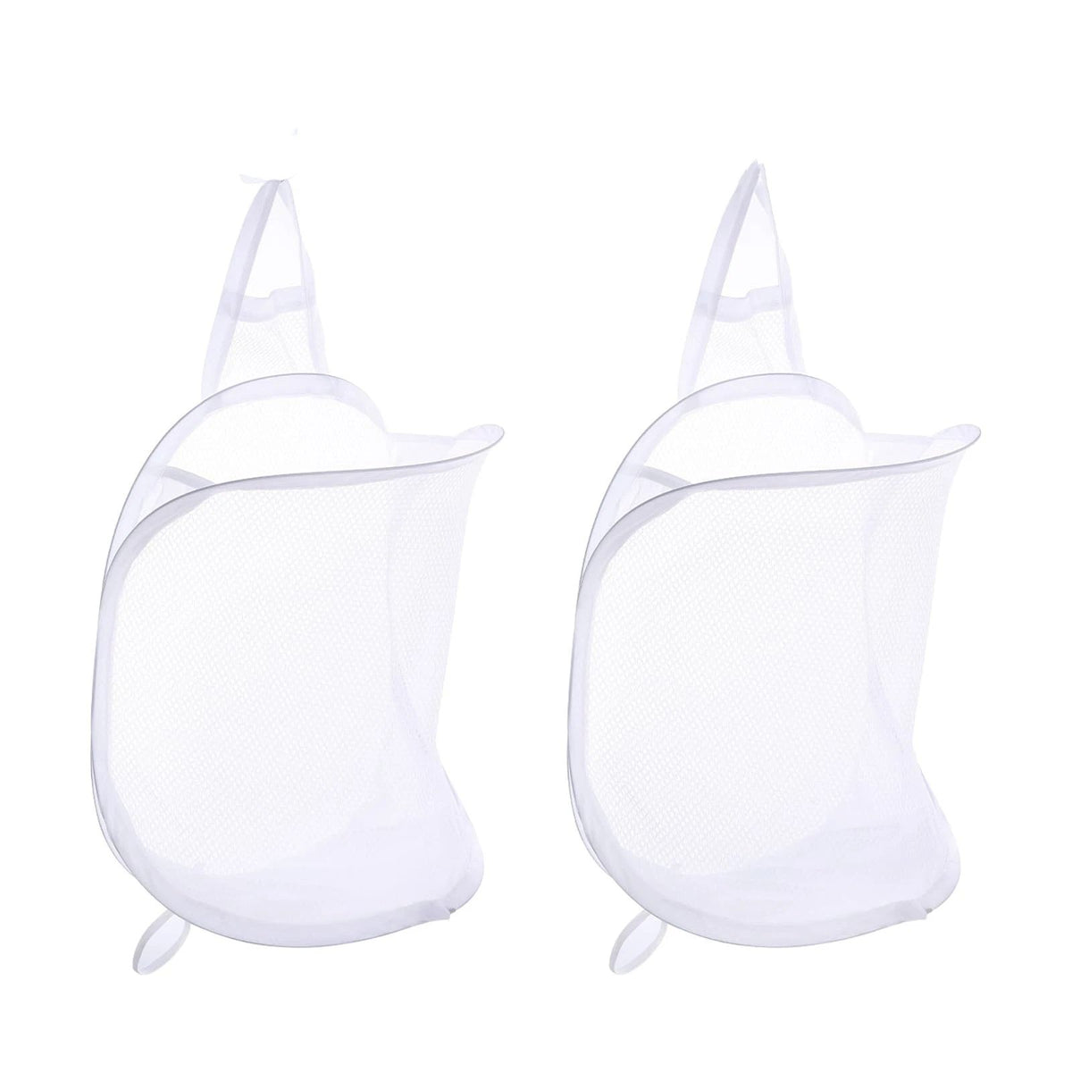3 pack Mesh Collapsible Small Wall Laundry Baskets，Hanging Laundry Hamper，for Hotel, University Dormitory Use