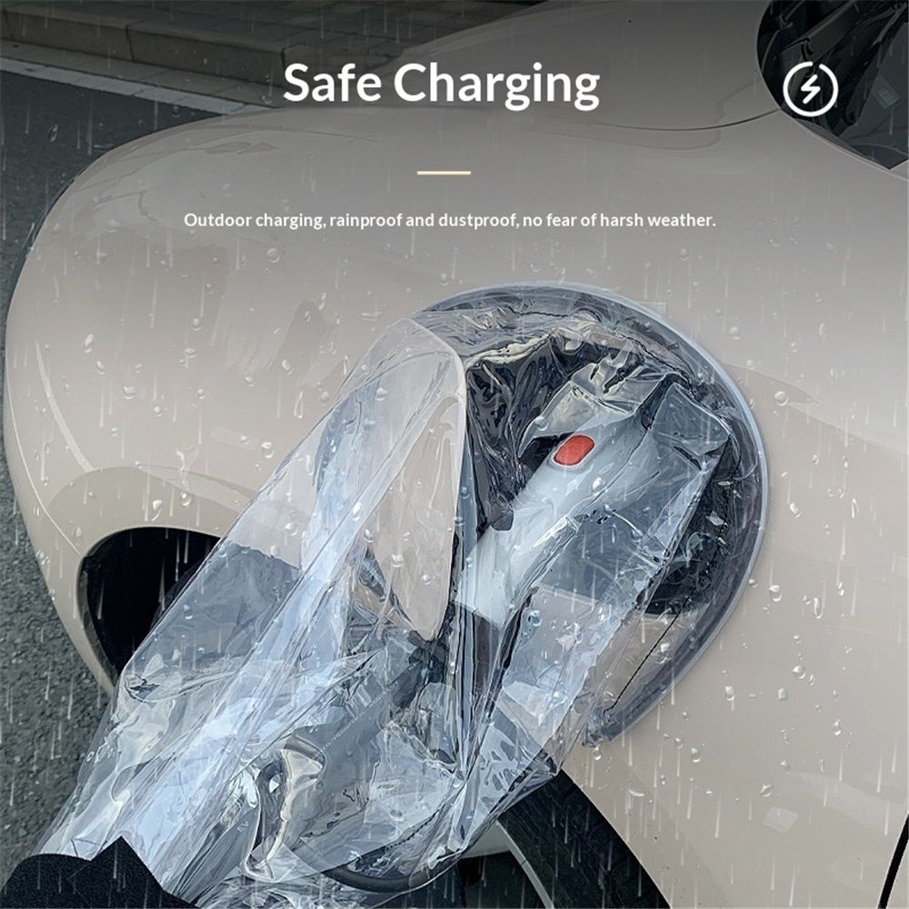 EV Charger Cover, Waterproof EV Charging Port Cover Outdoor, Double-Sided, Rain Snow Sun UV All Weather Protection, Magnetic Electric Car Charger Plug Cover
