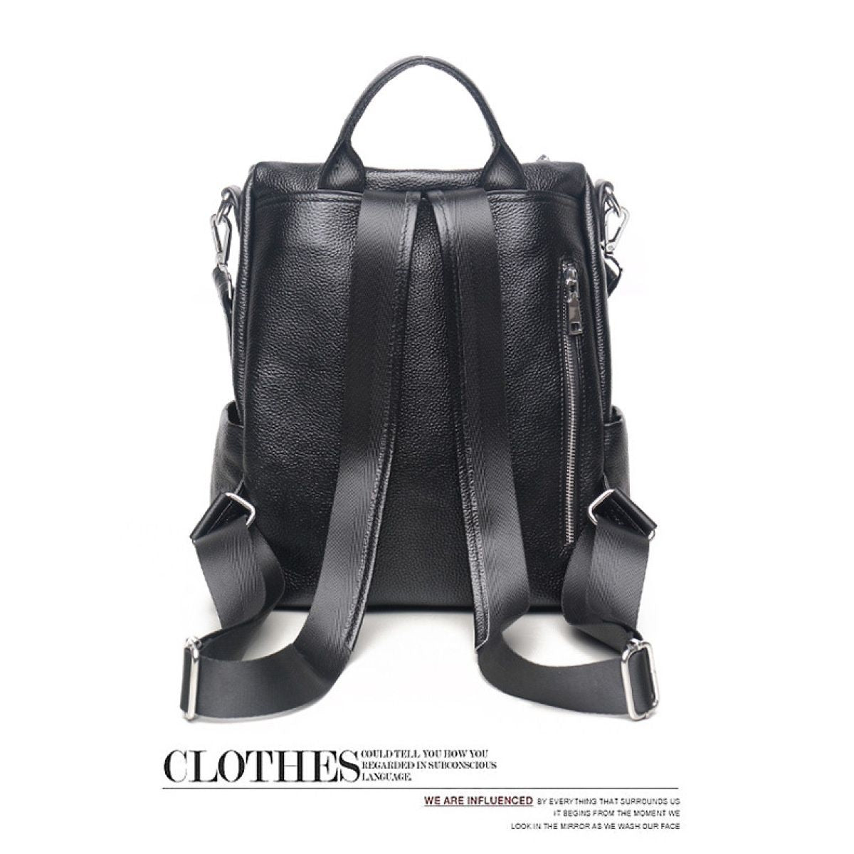 Convertible Leather Backpack Purse For Women Large Fashion Designer Ladies Shoulder Bag Travel Bag for work, life, travel