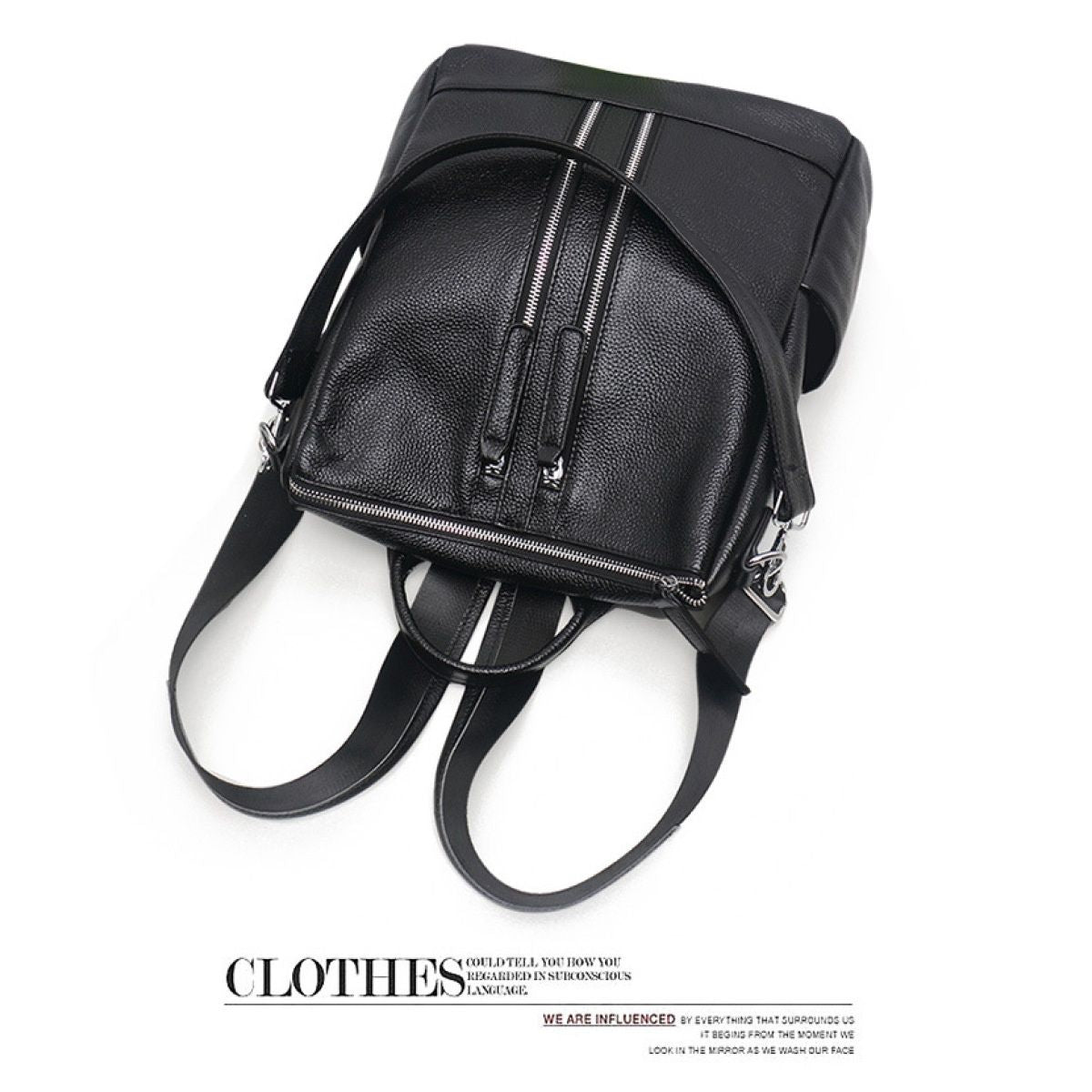 Convertible Leather Backpack Purse For Women Large Fashion Designer Ladies Shoulder Bag Travel Bag for work, life, travel