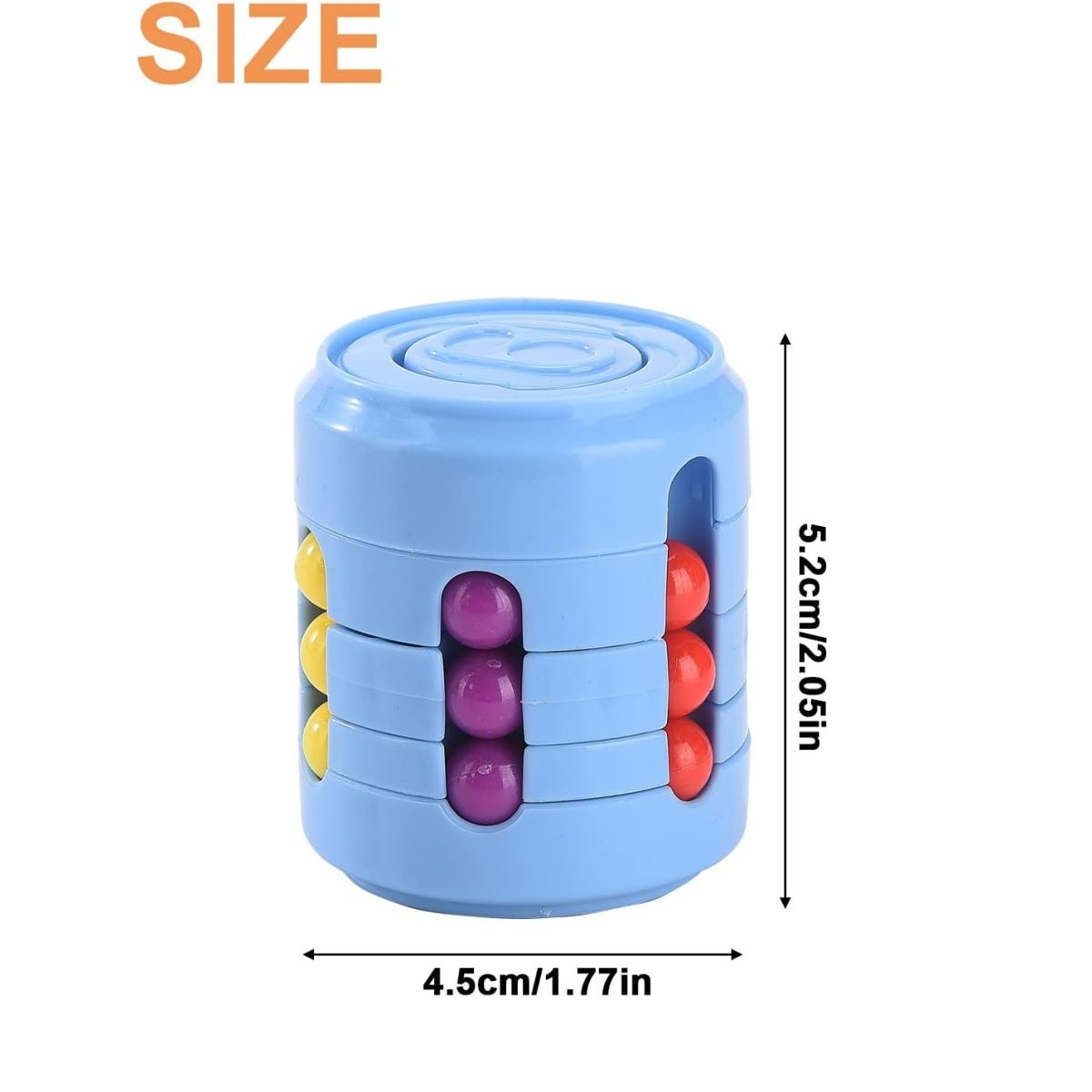 Rotating Cans Magic Bean Cube Fingertip Toys, Spinner Rotating Toys Reliever Stress Toys, Anxiety Relief Learning