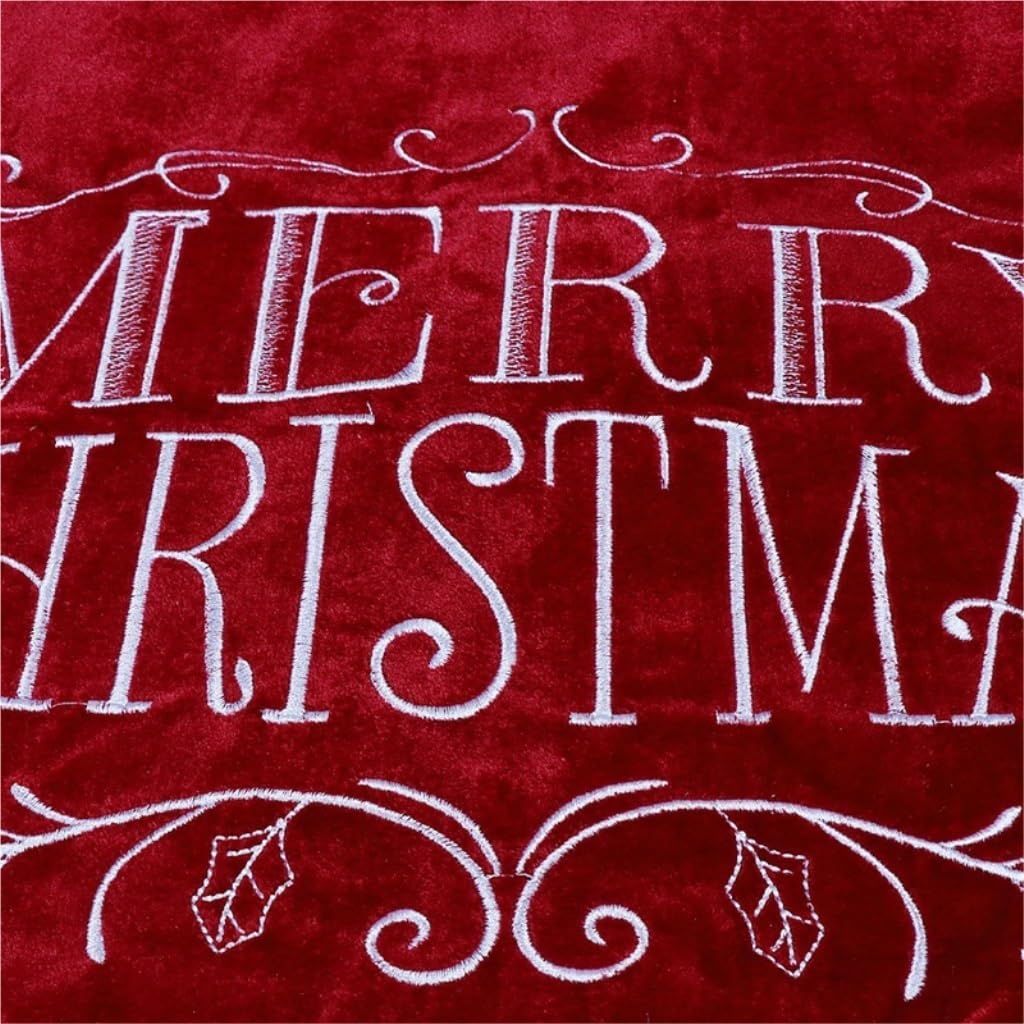Christmas Tree Skirt Red Velvet Christmas Tree Skirt Christmas Tree Bottom Decoration Apron Christmas Tree Skirt Belt Shape