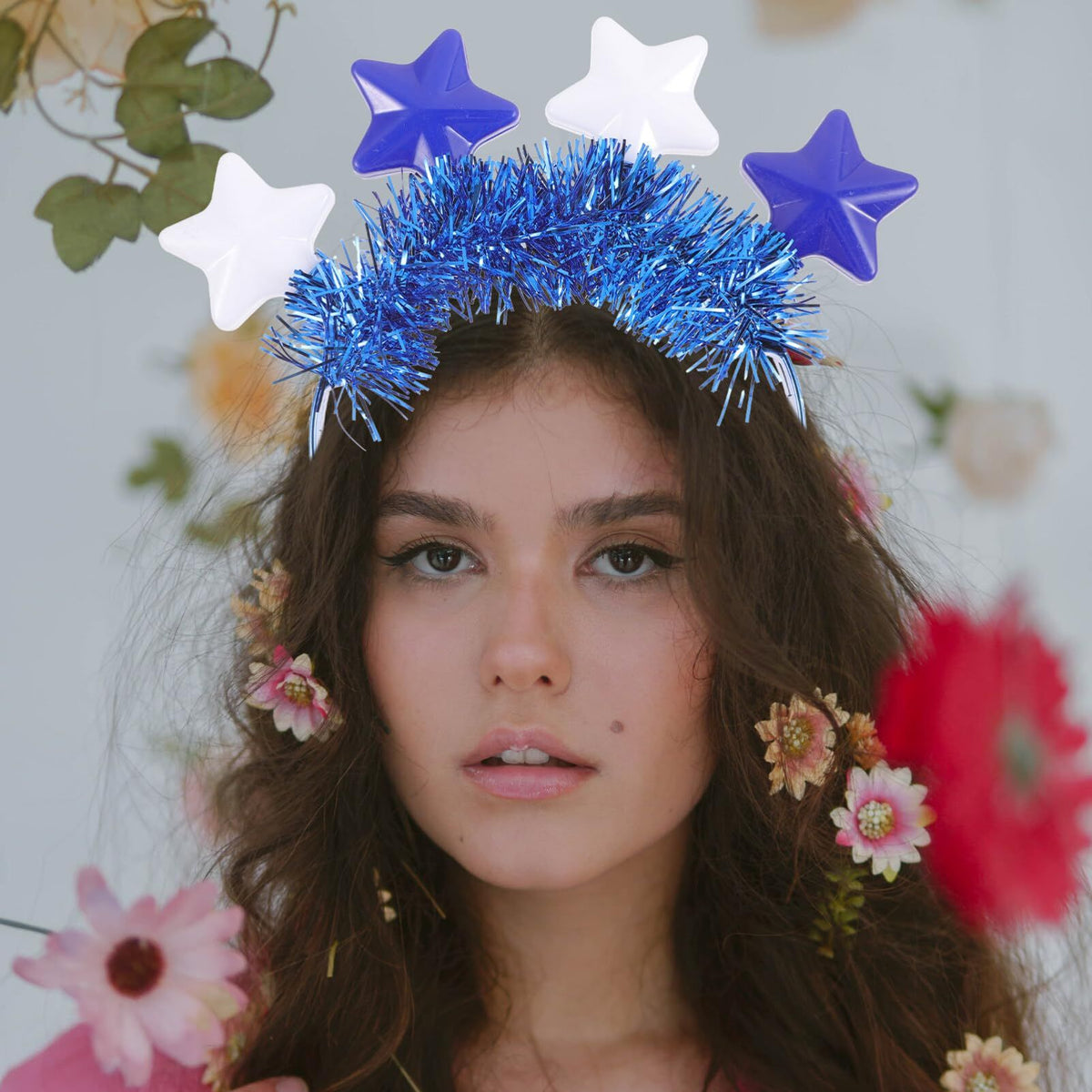 Light up Hanukkah Headband Glowing Star Headband Chanukah Head Boppers Glow In The Dark Hanukkah Decoration for Hanukkah