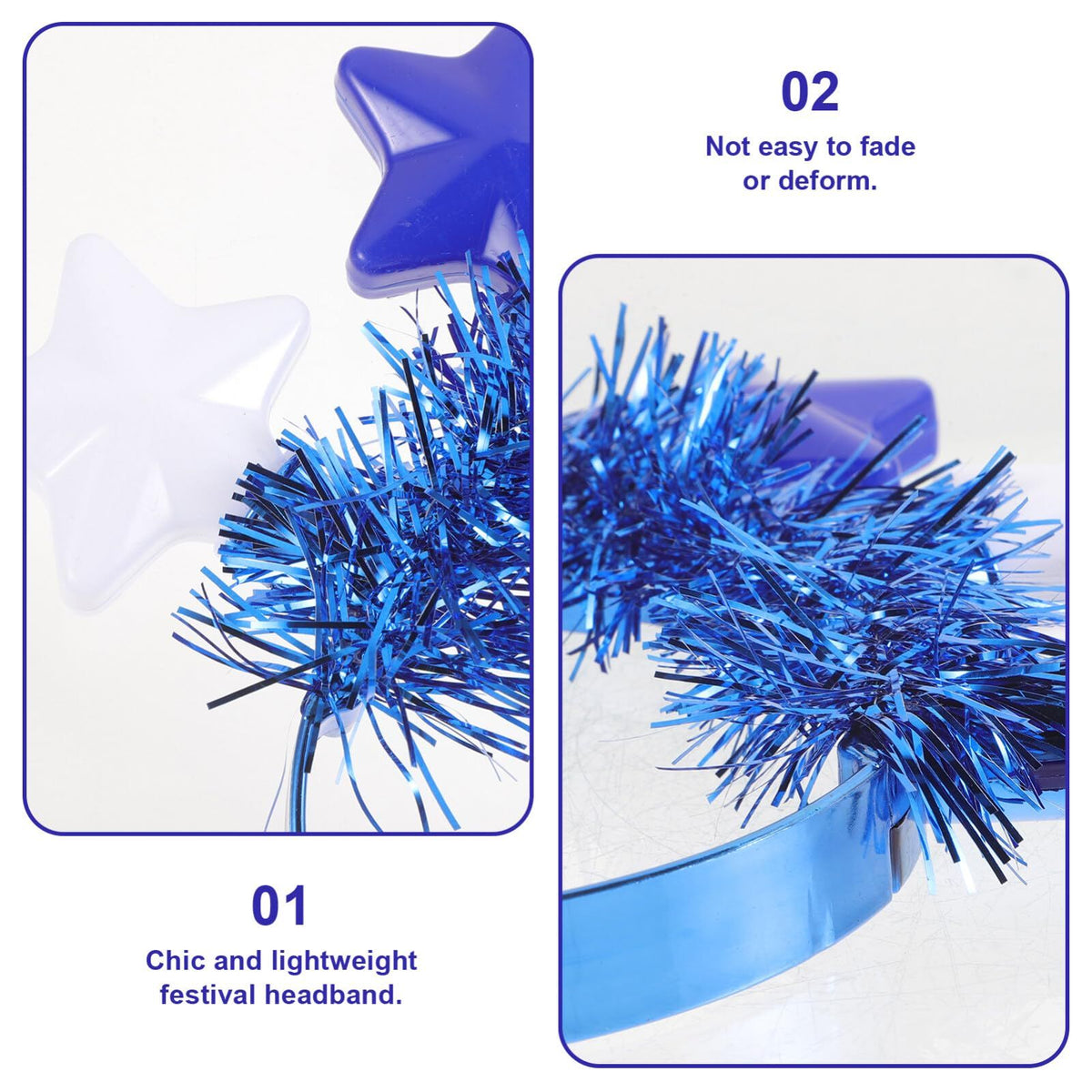 Light up Hanukkah Headband Glowing Star Headband Chanukah Head Boppers Glow In The Dark Hanukkah Decoration for Hanukkah