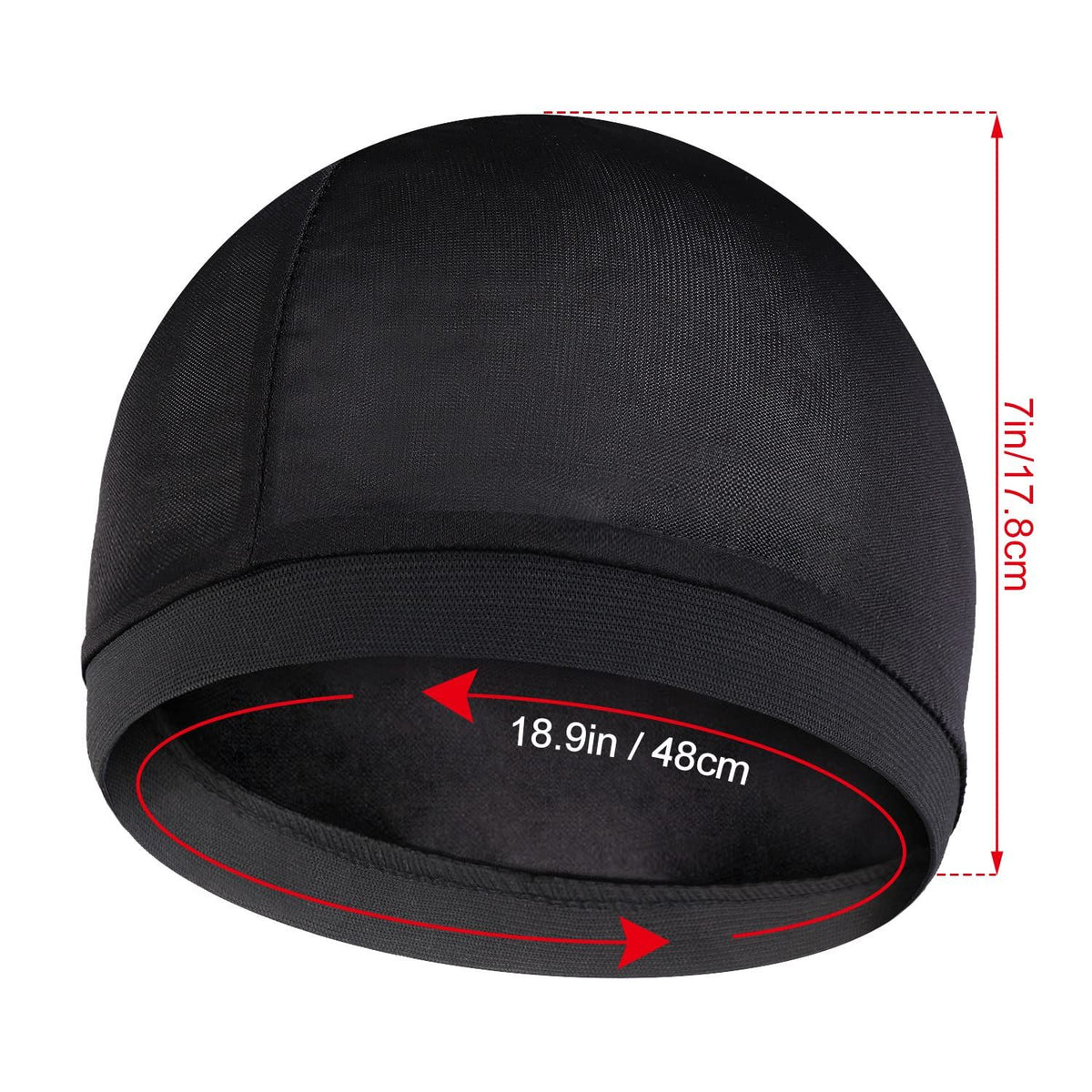 6Pcs Wave Cap for Men Elastic Band Caps Waves Soft Breathable Satin Unisex Adults Kids Hats Shower, 9.45 × 7.01 × 0.2 inches