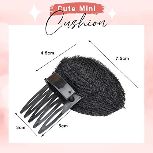 2pcs Invisible Fluffy Hair Pad Sponge Hair Bun Clip Maker, Perfect Puff Hair Head Cushion for Women Elegant Hair Tools Headwear