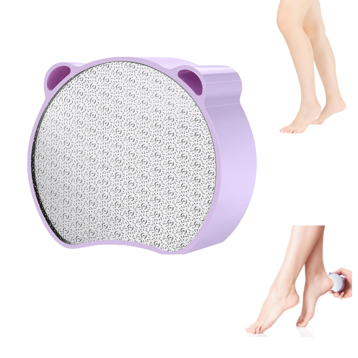 Hair Removal, Nail and Foot Beauty Tools, Double-Sided and Multifunctional. Compact and Portable,  1Pcs Purple