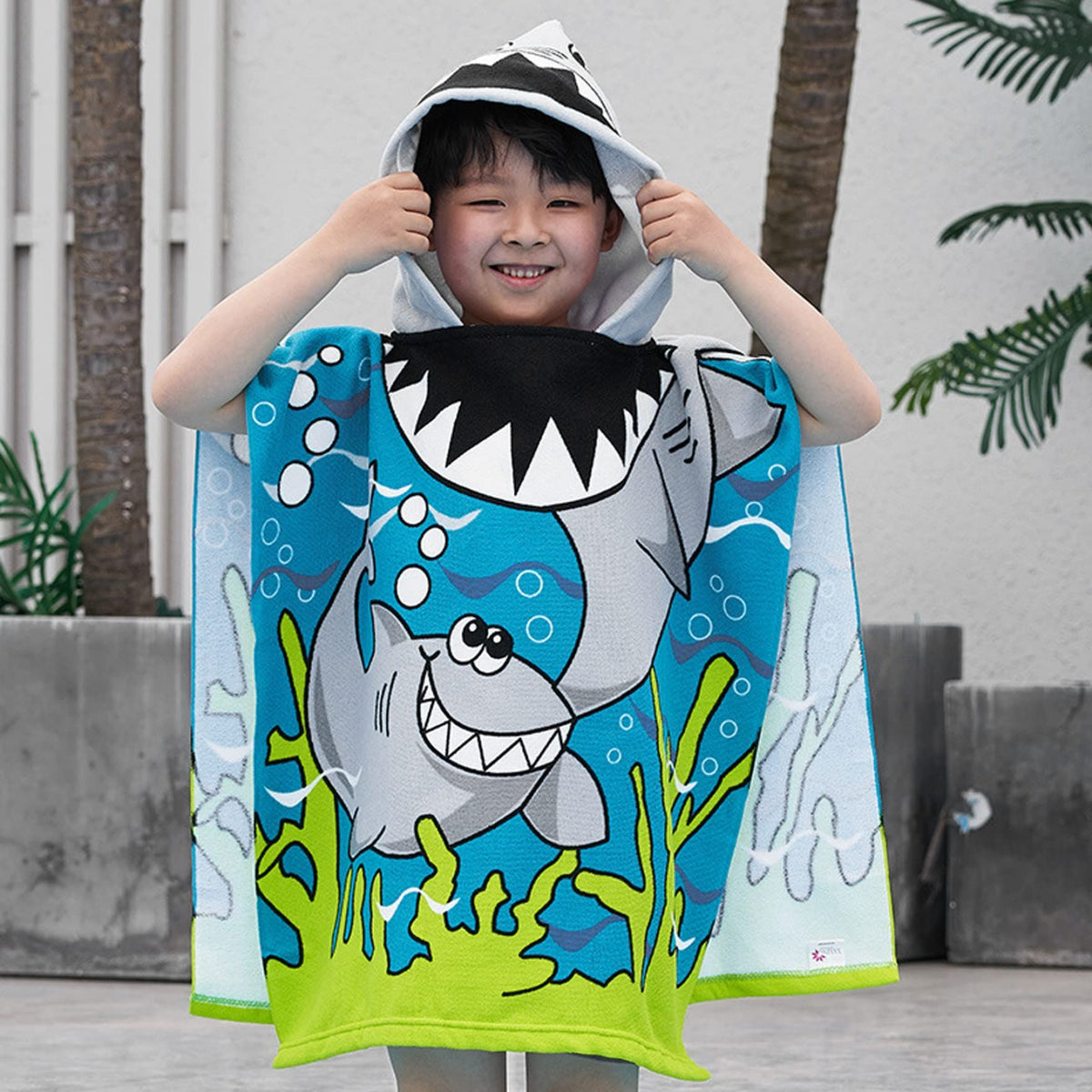 Beach Bath Poncho Towels,Kids Poncho Towel Swimming Towel Microfibre Ultra Soft and Extra Large Bathrobe for Girls Boys Children
