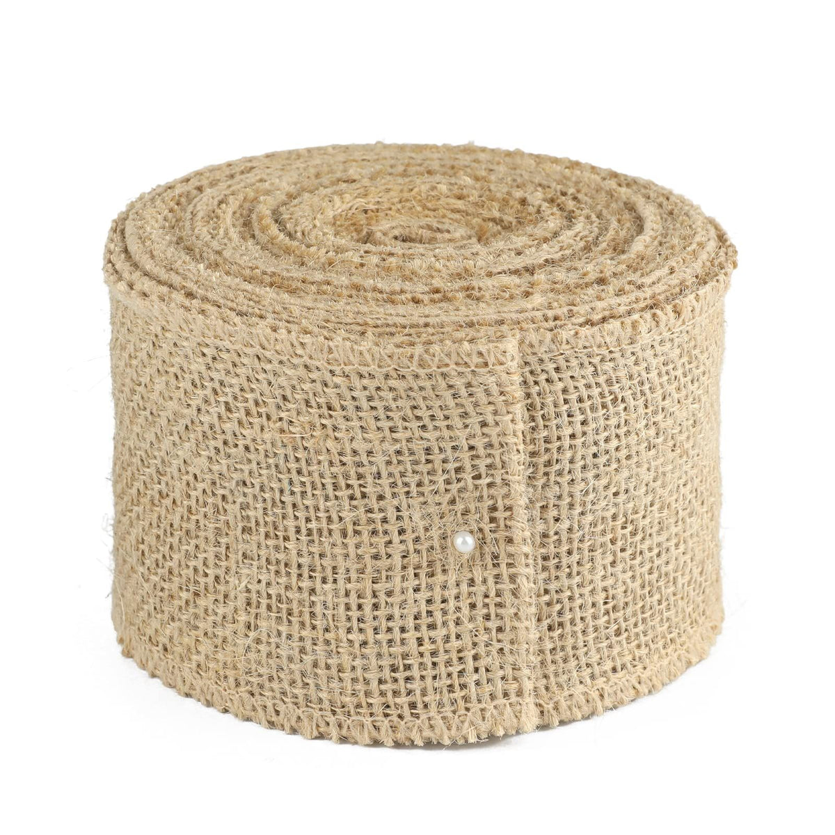 11 Yards Burlap Fabric Ribbon, 3.15" Wide Brown Natural Jute Fabric Craft Ribbon, Premium Craft Ribbon for Wedding, Gift Wrapping