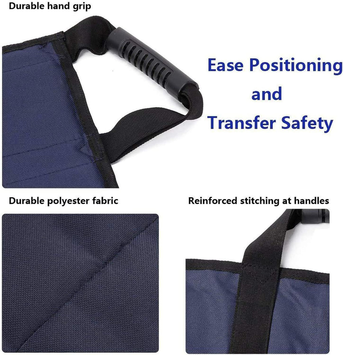 Patient Aid Positioning Bed Pad with Handles Bedding Protector Liner Incontinence Mattress Multi-Purpose Positioning Mattress