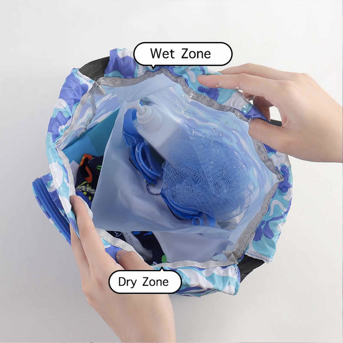 Lightweight Swim Bags for Swimmer Women Men Drawstring Waterproof Small Beach Backpack Gym Swim Gymnastics Bag Dance Backpacks