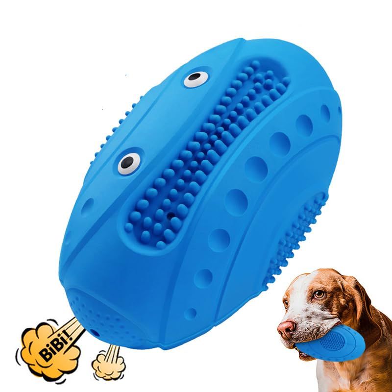 Pet Dog Toy Ball Tough Dog Toy for Aggressive Chewers Large Breeds Toy Resistant to Grinding Teeth Cleaning Chewing Rubber Sound