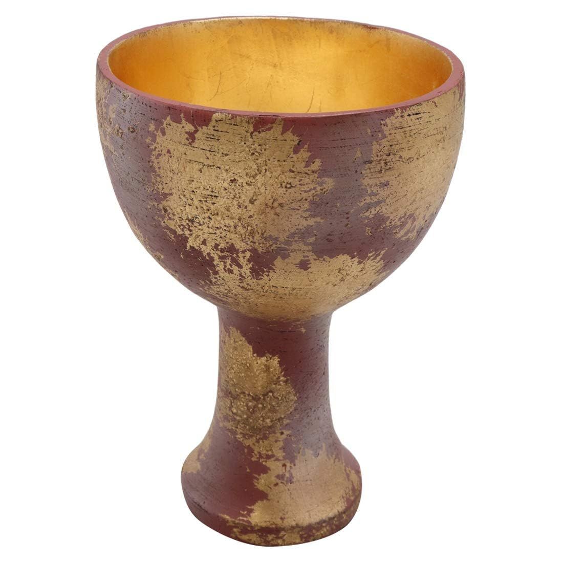 Holy Grail Cosplay Accessories Collection Resin Replica Halloween Christmas Home Decoration Xmas Decor (Gold)