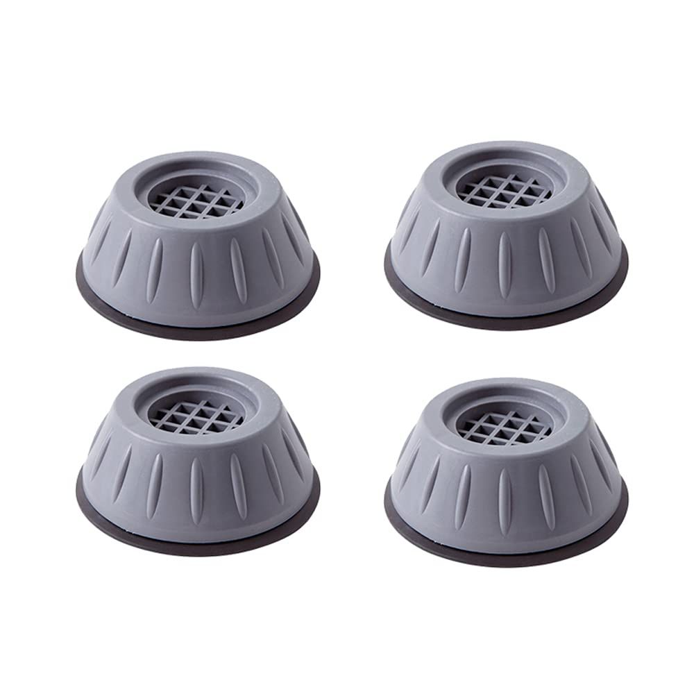 4 PCS Shock and Noise Cancelling Washing Machine Support, Noise Reducing Anti Slip Anti Vibration Rubber Anti-Walk Dryer Washer