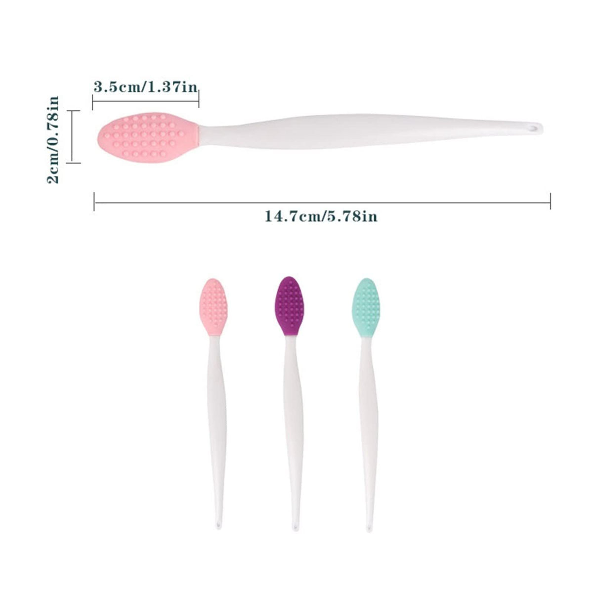 Black Head Brush Double Sided Soft Exfoliating Brush DIY Facial Skin Care Cleaning Rough Massage Tool For Men And Woman Loop 3pes