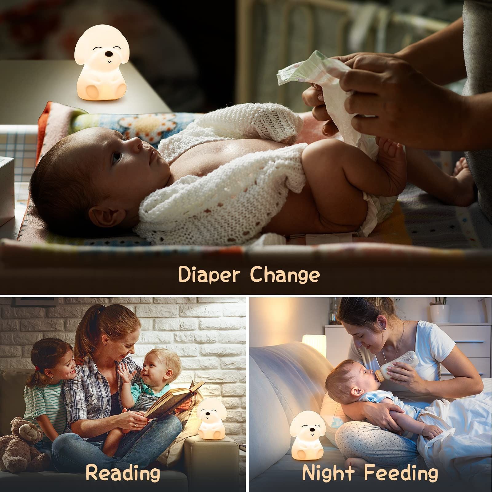 Soft Silicone Kids Night Light Toddler Night Light for Baby Nursery,Baby Night Light Nightlight for Kids Room