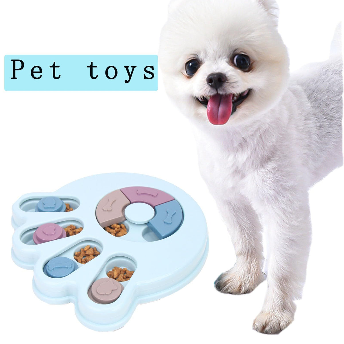 Interactive Dog Puzzle Toys, Dogs Puzzle Feeder Toys for IQ Training, Puppy Puzzle Toys, Mentally Stimulating Treat