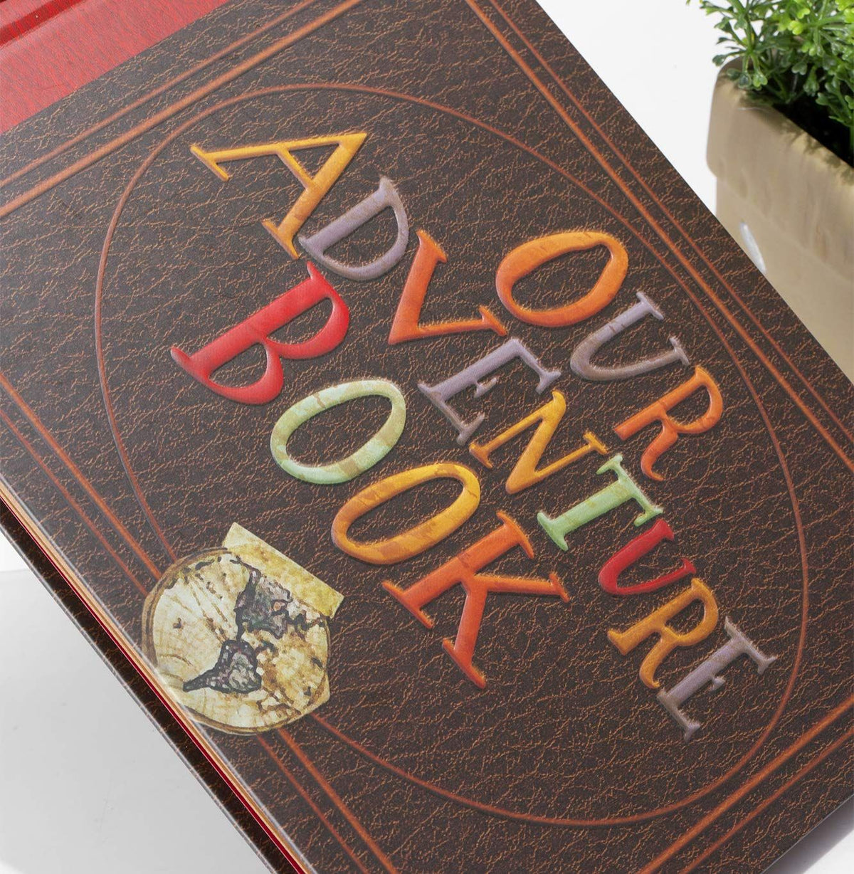 Scrapbook Photo Album,Our Adventure Book Scrapbook, Embossed Words Hard Cover Movie Up Travel Scrapbook for Anniversary