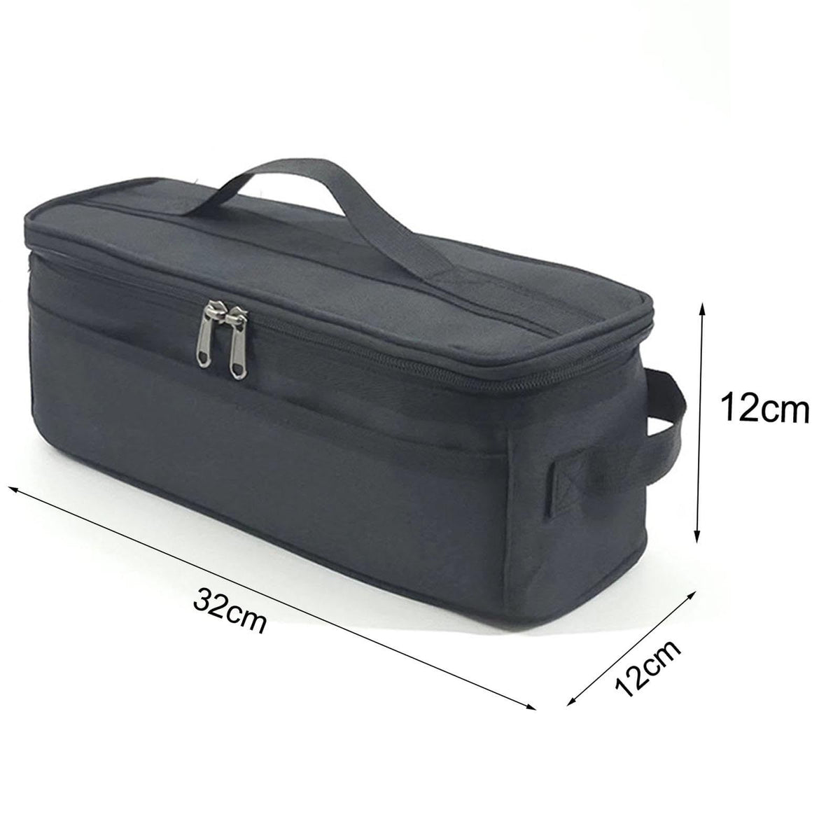 Cookware Storage Bag Cutlery Storage Case Container Case Camping Cooker Storage Bag Camping Carry Bag for Travel Hiking, black
