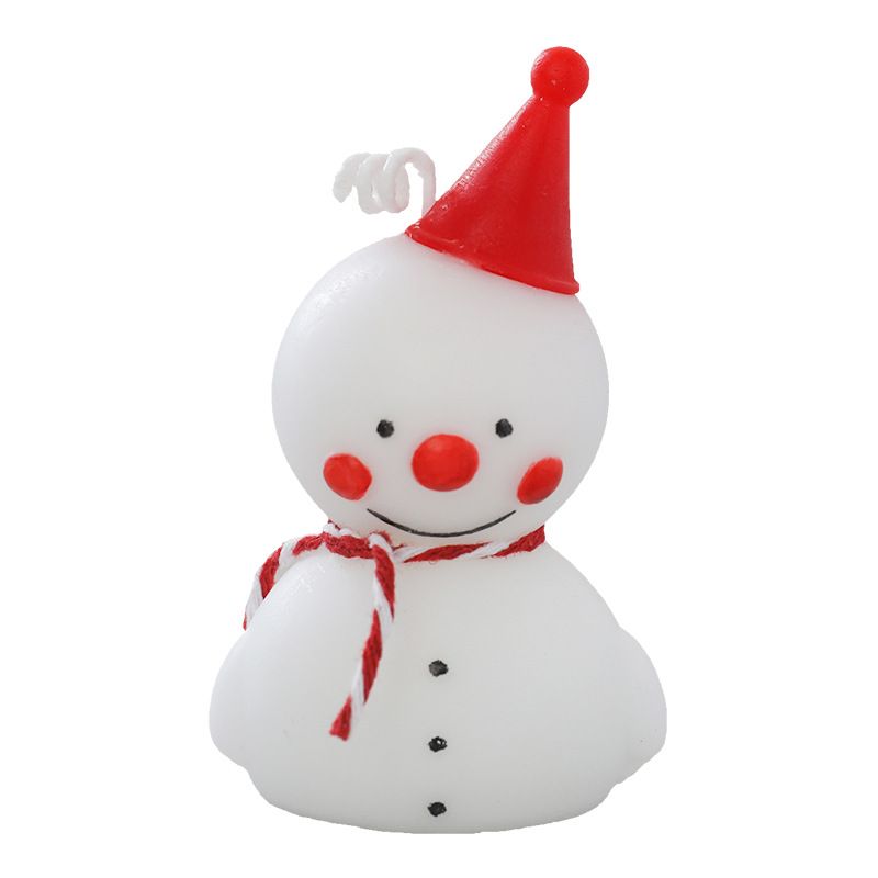 2pcs Christmas Shaped Scented Candles Gift,Melting Snowman Elf Christmas Tree Scented Candles Christmas Decoration