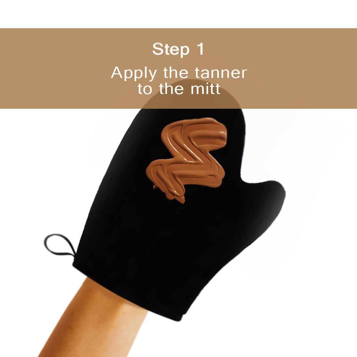 Self Tanning Glove Body Tan Tools Tanning Cream Lotion Oil Reusable Home Beauty Salon SPA Use Black
