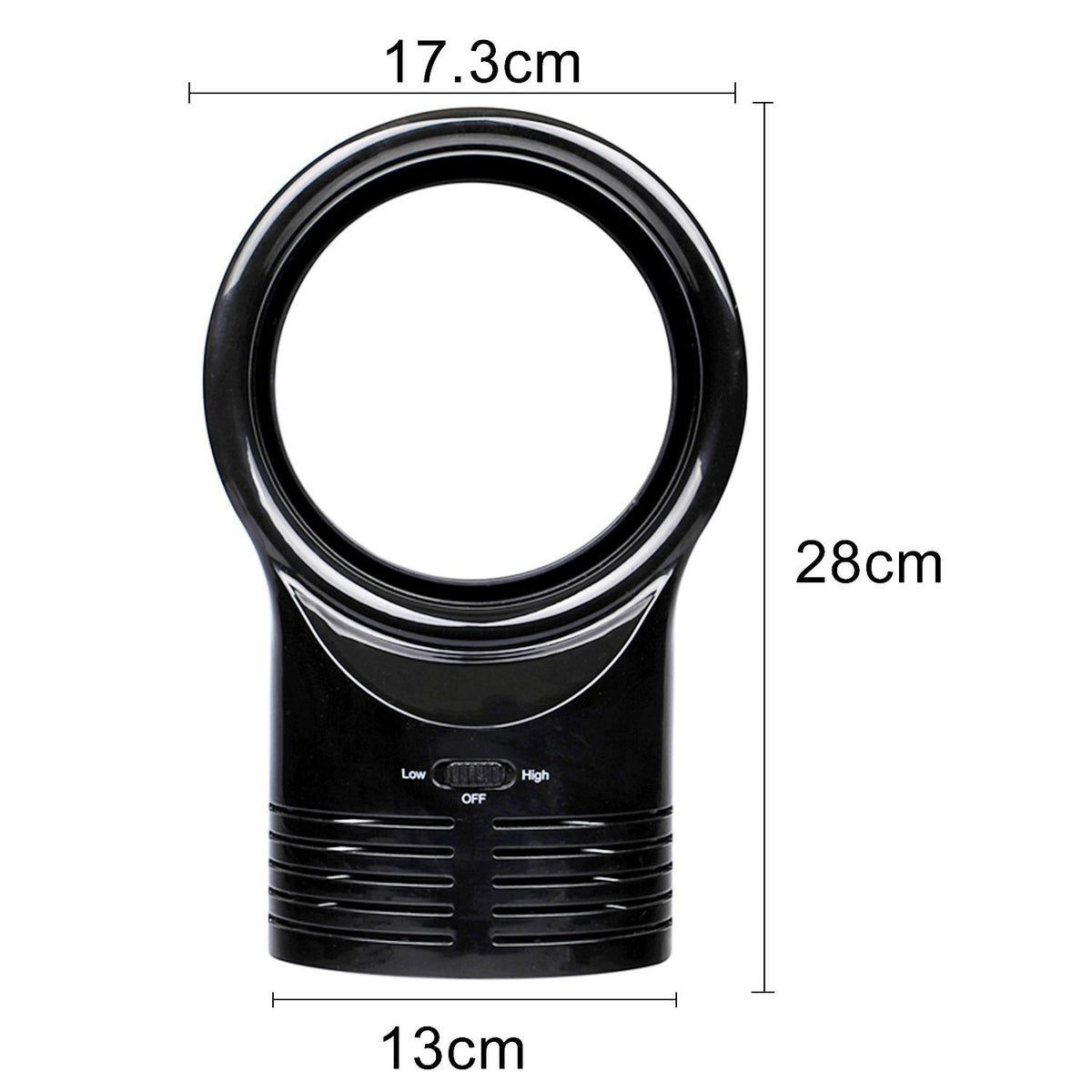2 pcs Bladeless Desk Fan, Portable Quiet Office Fan, 2 Speeds, Easy to Clean, Small Tabletop Personal Fan for Office