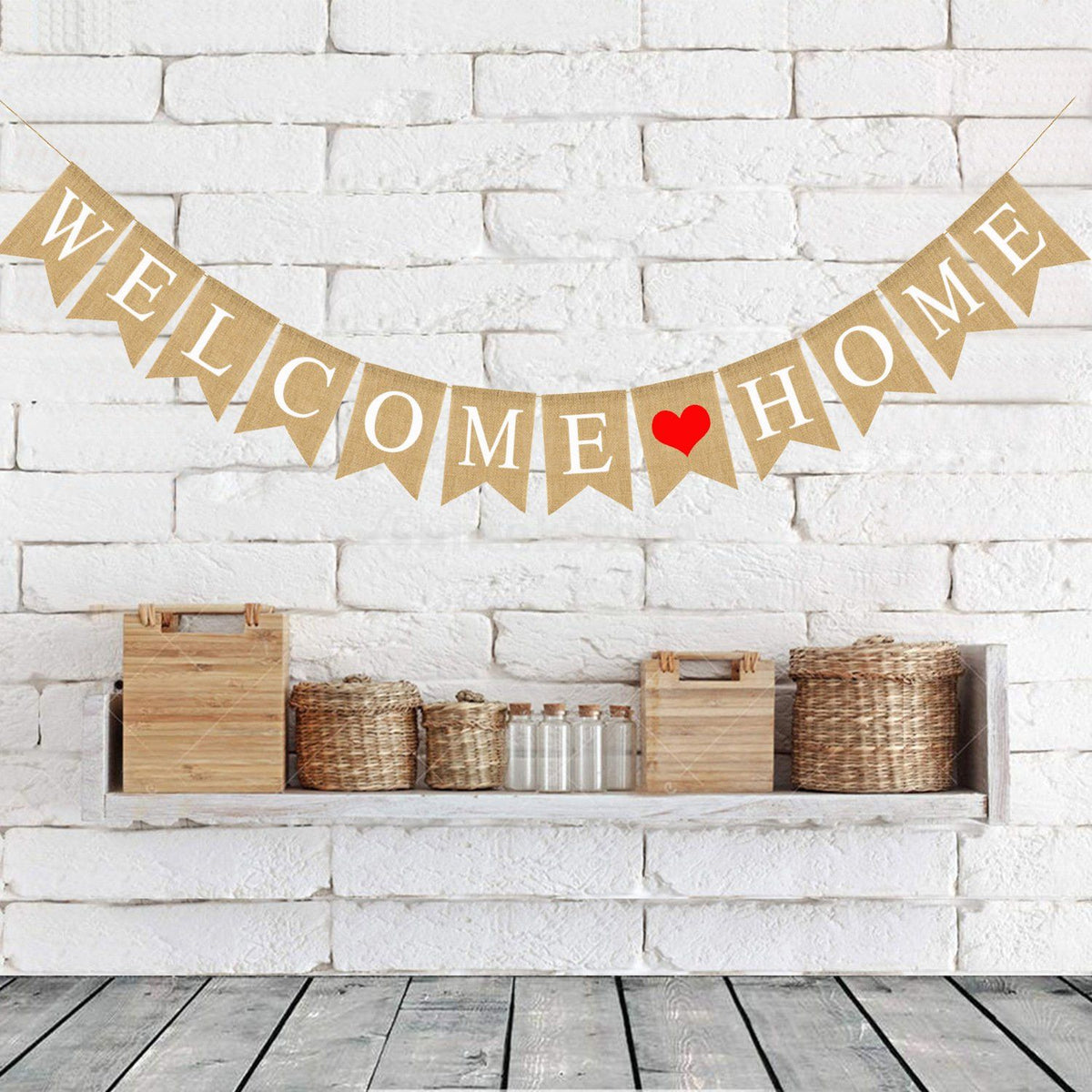 Welcome Home Vintage Home Decoration for Family Party Banner - Celebrate Come Back Home Party decorations supplies