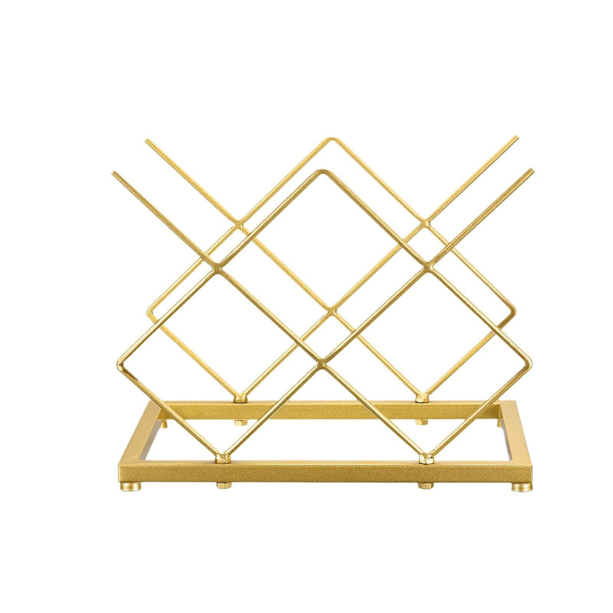 Wine Rack Countertop -5 Bottle Freestanding Modern Gold Metal Small Wine Rack Tabletop Wine Bottle Holder Stand for Cabinet Pantry