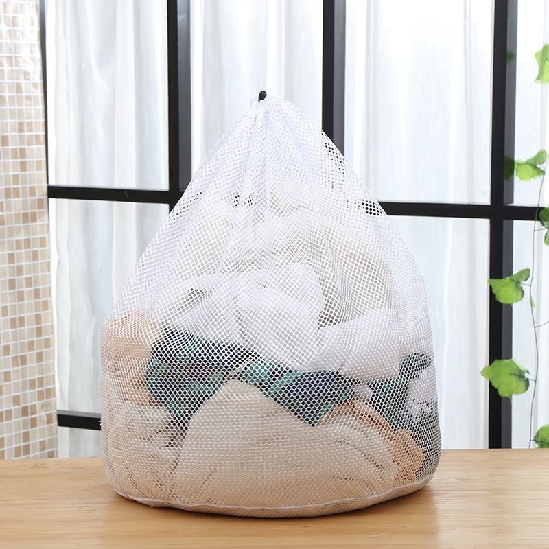 Mesh Laundry Bags Large, Sturdy Laundry Bags Mesh Wash Bags, Drawstring Closure Mesh Laundry Basket for Travel,College Dorm（2pcs）