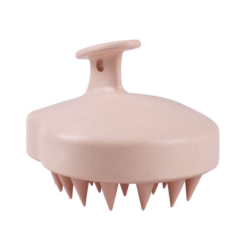 Scalp Scrubber with Soft Bristles for Hair Growth & Dandruff Treatment, Wet Dry Hair Massager for All Hair Types of Women (Pink)
