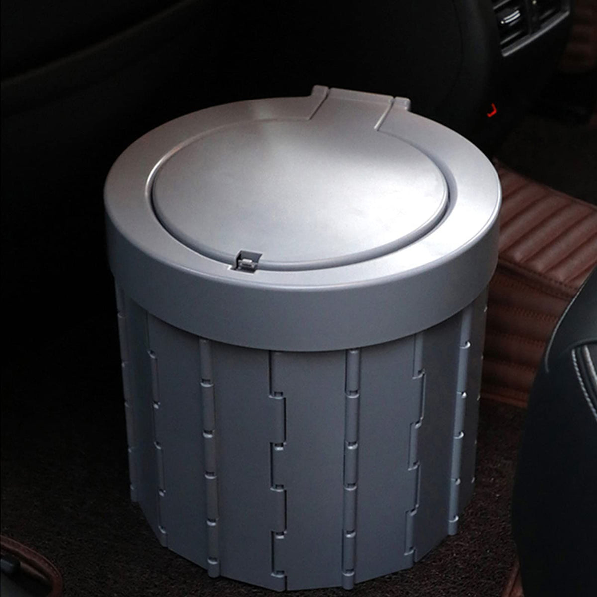 Premium Portable Toilet with Lid, Folding Car for Kids Adults Outdoor Travel Emergency Toilet for Camping, Hiking, Long Trips