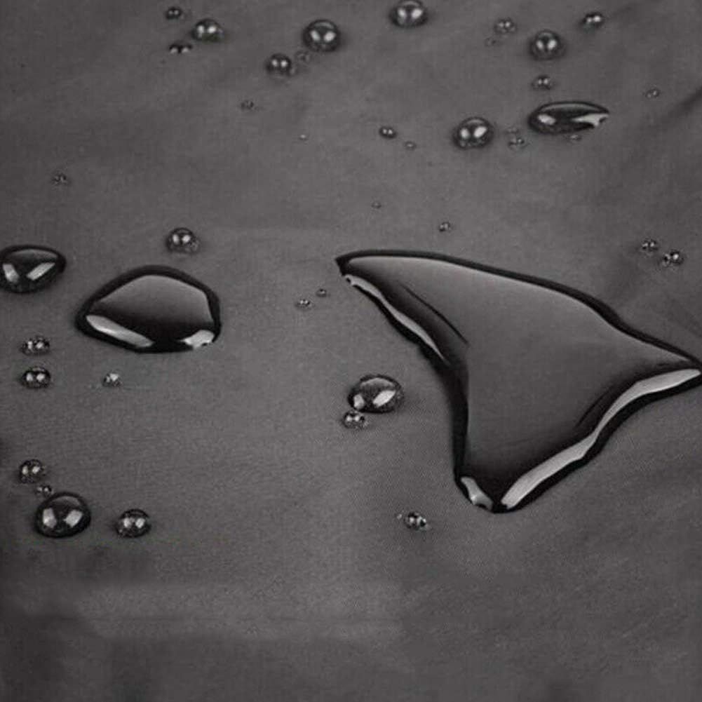 BBQ Grill Cover, Outdoor Pizza Oven Rain Cover, Heavy Duty Dust-Proof Weather Resistant Polyester Fabric Protective Cover-Black
