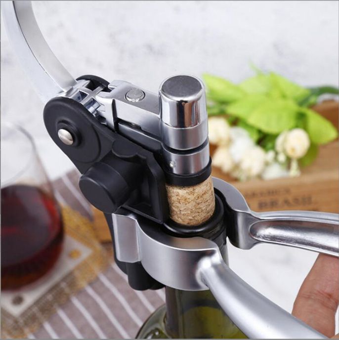 Wine Bottle Opener Corkscrew wine opener Set – Including Foil Cutter, Opener Stand and Extra Spiral - wine opener kit （2pcs）