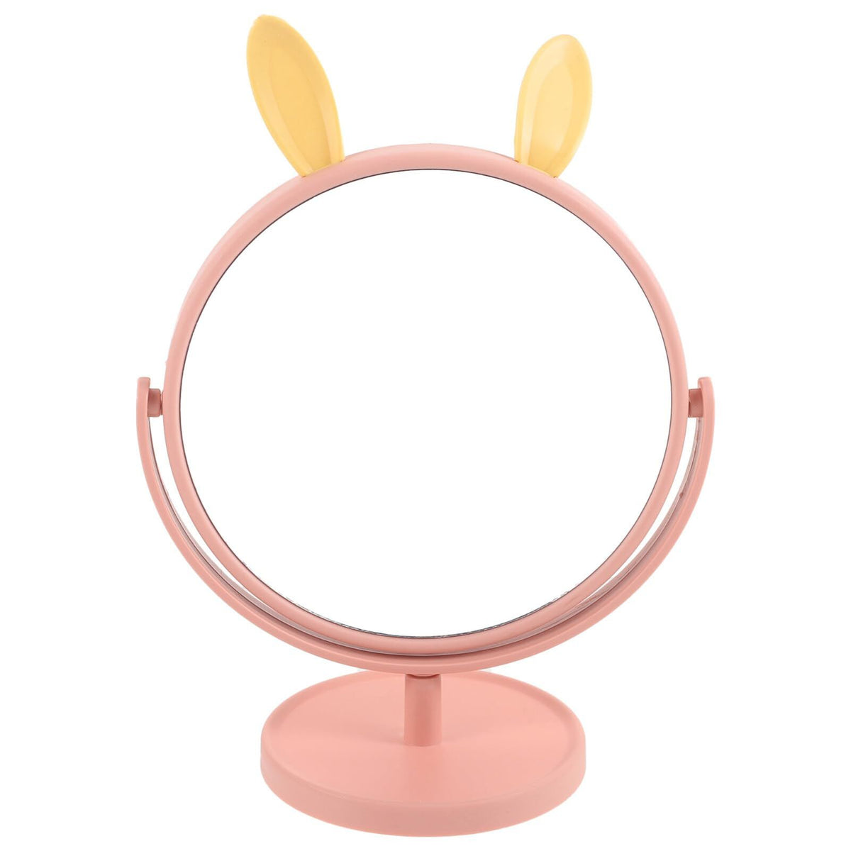 Makeup Mirror Desk Mirror Cute Bunny Ears Shaped Vanity Mirror Tabletop Cosmetic Mirror for Home Bedroom Bathroom Haircut Mirror