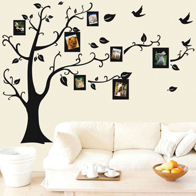 Family Tree Wall Decal Family Tree Wall Decor Vinyl Wall Art Photo Frame Tree Stickers Living Room Home Decor Tree Wall Sticker