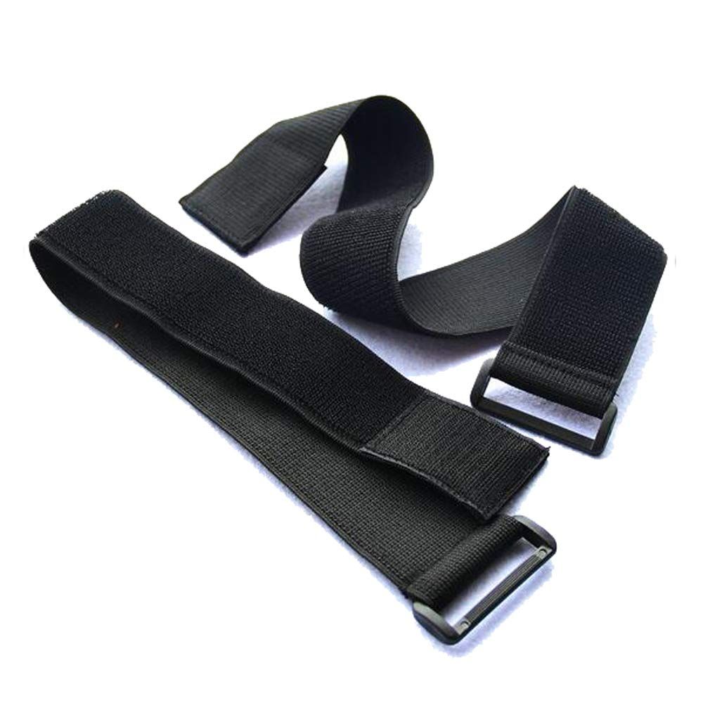 Clip Strap Riding Fishing Leg Trousers Bind Pants Adjustable Magic Fastening Belt (11.8 inch Length, 1.5 inch Width, 2 Pcs)