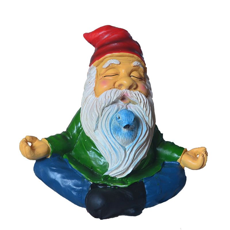 Gnome with Hat and Bird Decorated, Garden Decorations Statues,Decor for Lawn Ornaments, Resin Garden Figurines (Gnome with Birds