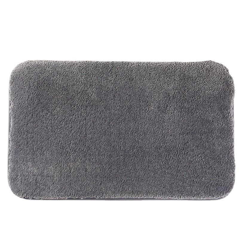 Shaggy Bath Rug, Machine Washable Bath mat, Extra Soft Rugs for Tub, Bathroom, Kitchen, Bedroom (Grey,15"×23")