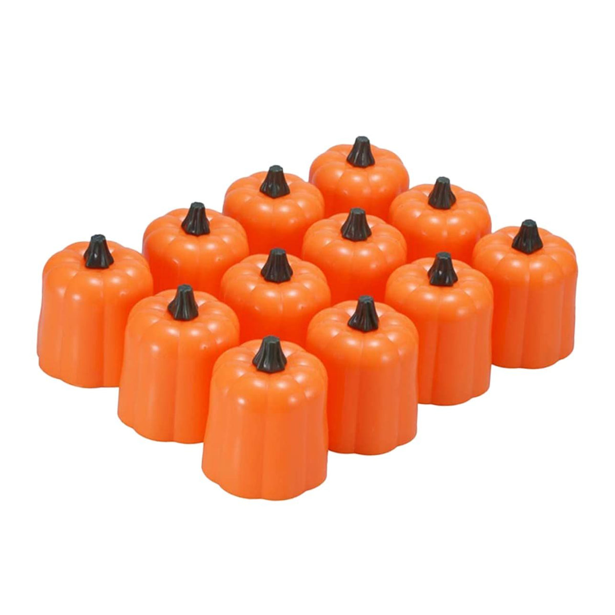 12 Pcs Pumpkin Candle Light Decoraciones Halloween Pumpkin Lantern Battery Tea Lights Lighted Jack House Ornaments Small