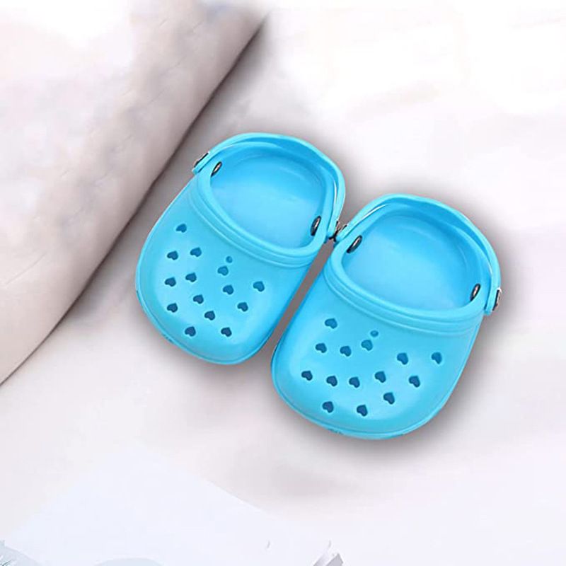 2 Pairs Pet Dog Shoes, Dog Clogs for Puppy Photos, Candy Colors Sandals, Summer Dog Shoes with Rugged Anti-Slip Sole, Dog Shoes