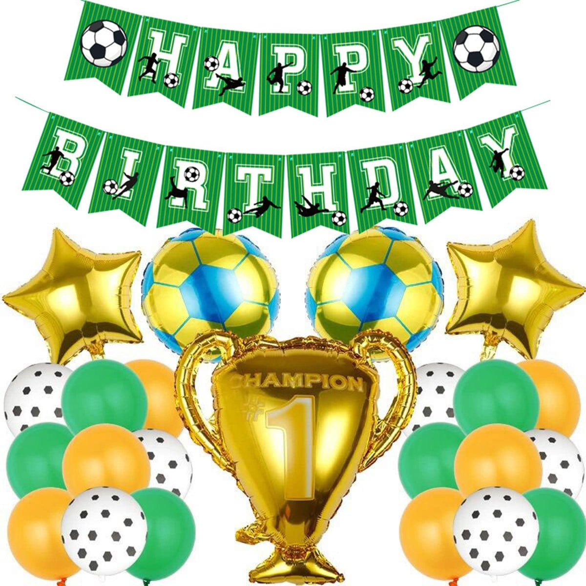 Soccer Football Kids Boy Birthday Party Decoration Cup Plate Napkin For Hat Straw Loot Bag Party Supplies Set Football Decoration